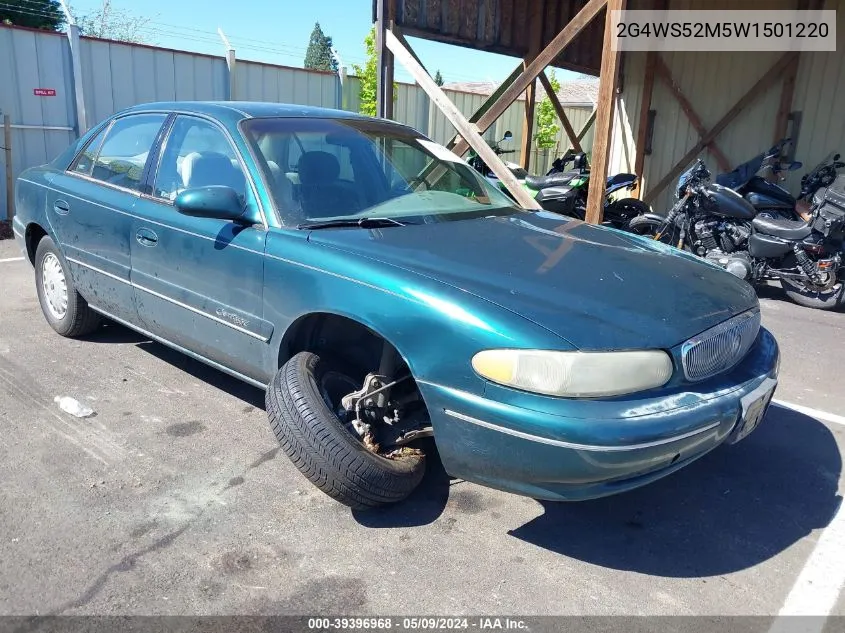 1998 Buick Century Custom Cmi VIN: 2G4WS52M5W1501220 Lot: 39396968