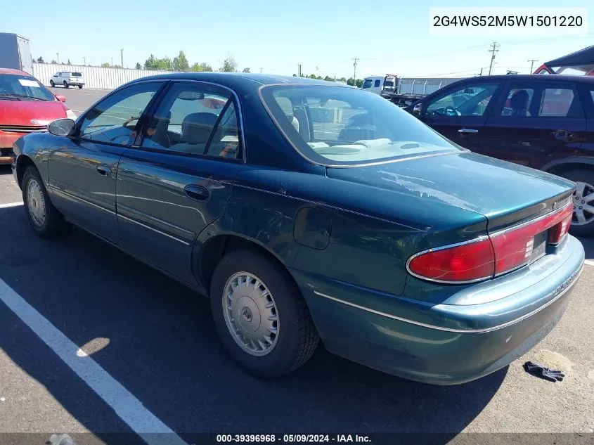 1998 Buick Century Custom Cmi VIN: 2G4WS52M5W1501220 Lot: 39396968