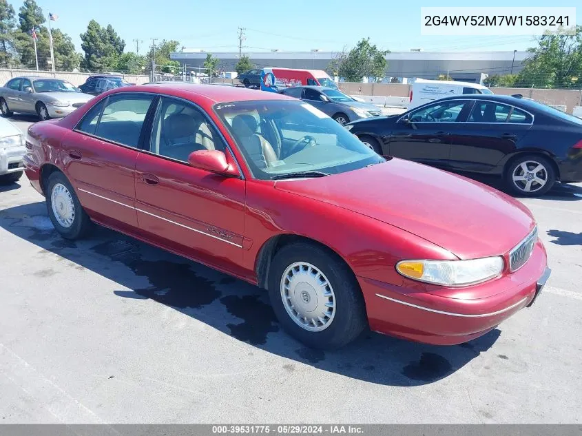 1998 Buick Century Limited Cmi VIN: 2G4WY52M7W1583241 Lot: 39531775