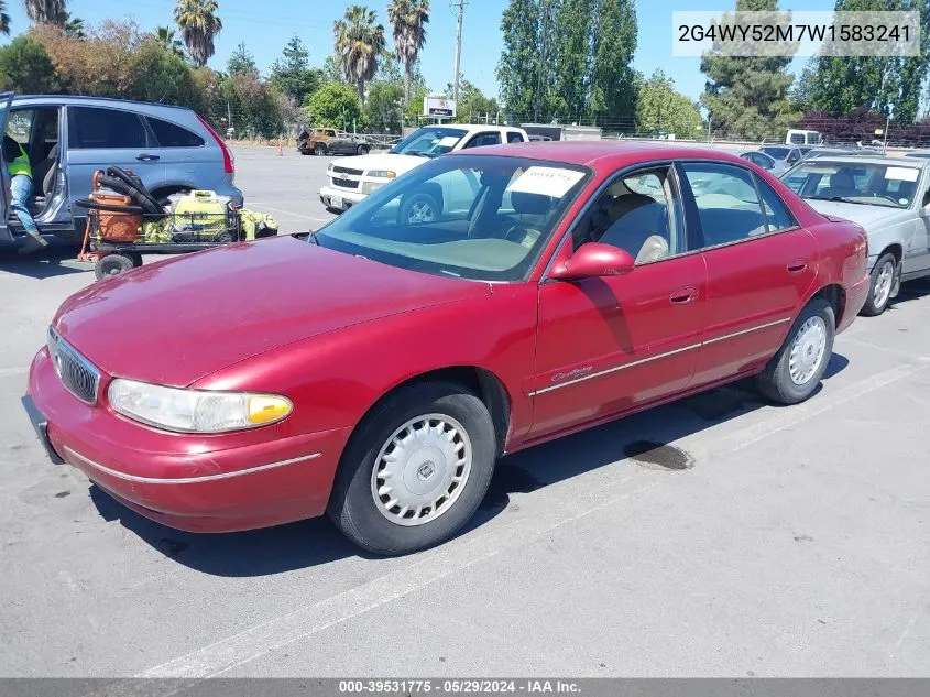 1998 Buick Century Limited Cmi VIN: 2G4WY52M7W1583241 Lot: 39531775