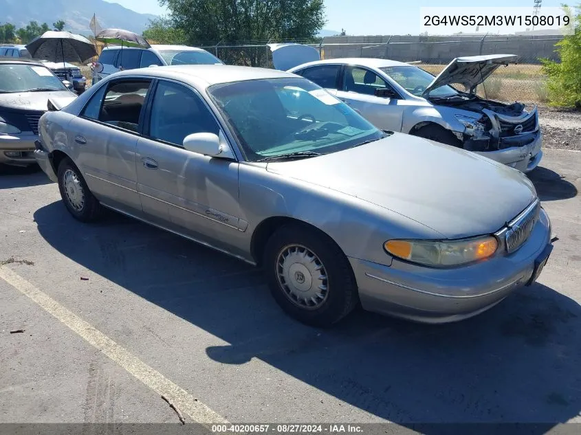 1998 Buick Century Custom VIN: 2G4WS52M3W1508019 Lot: 40200657