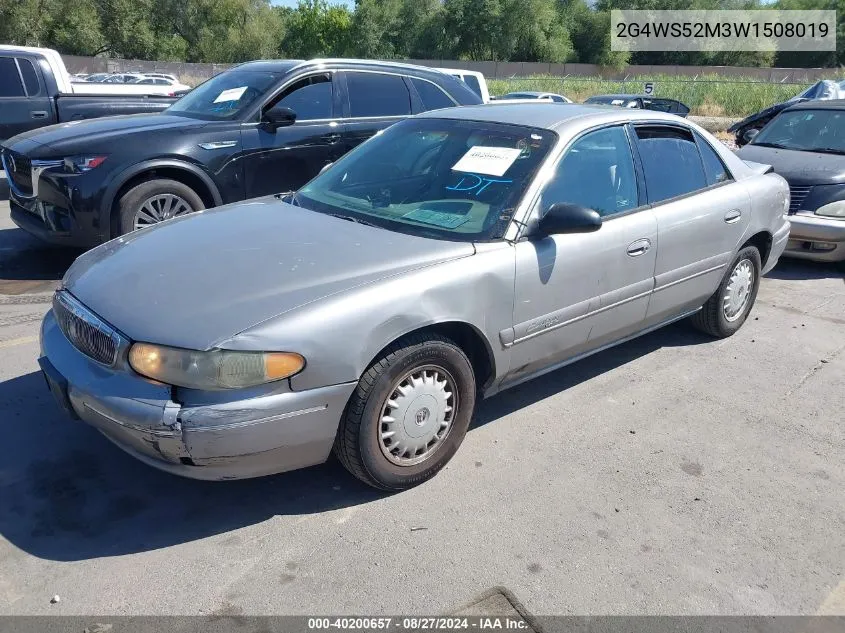 1998 Buick Century Custom VIN: 2G4WS52M3W1508019 Lot: 40200657