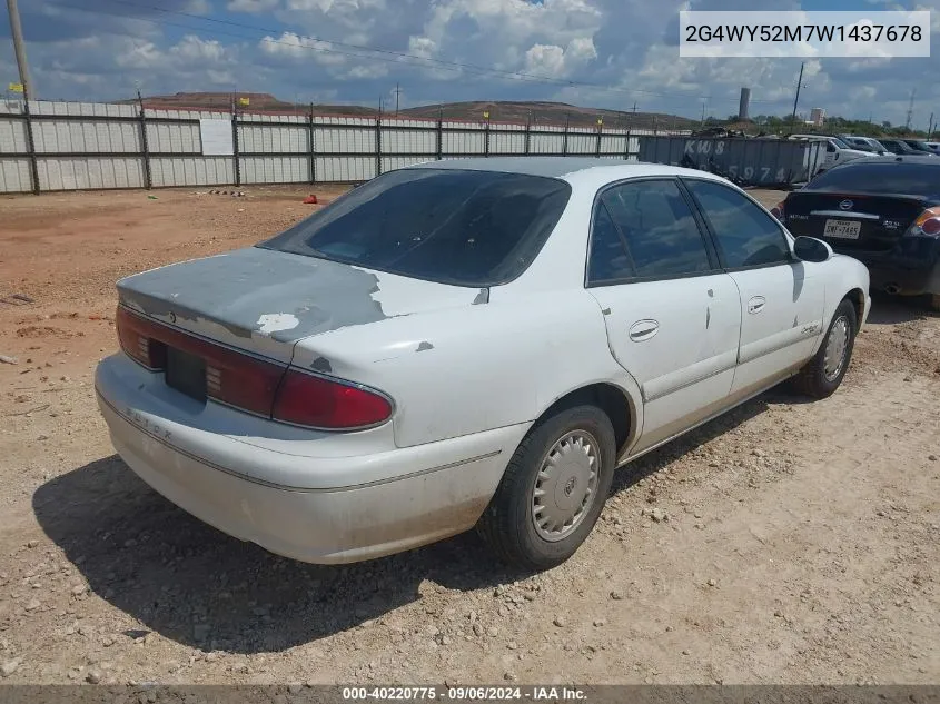 1998 Buick Century Limited VIN: 2G4WY52M7W1437678 Lot: 40220775