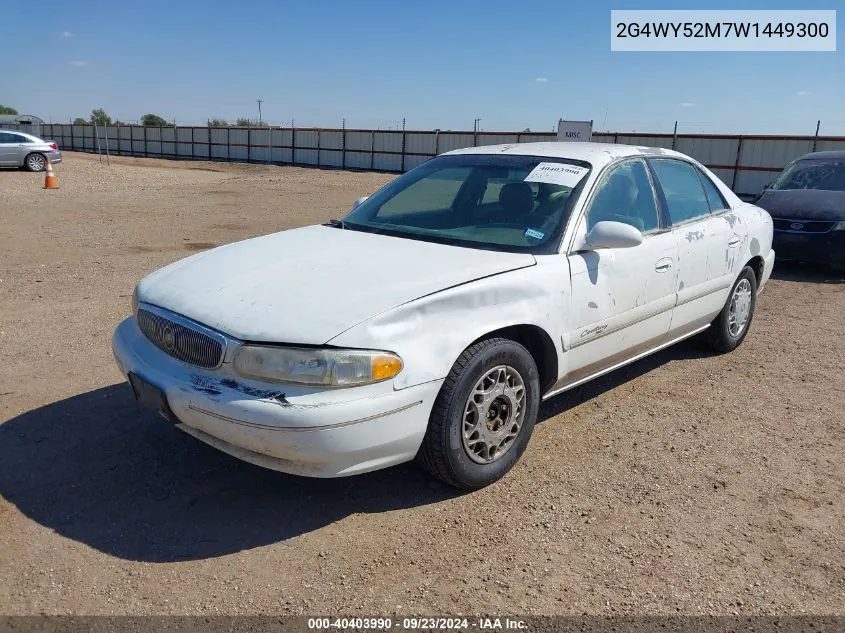 1998 Buick Century Limited VIN: 2G4WY52M7W1449300 Lot: 40403990