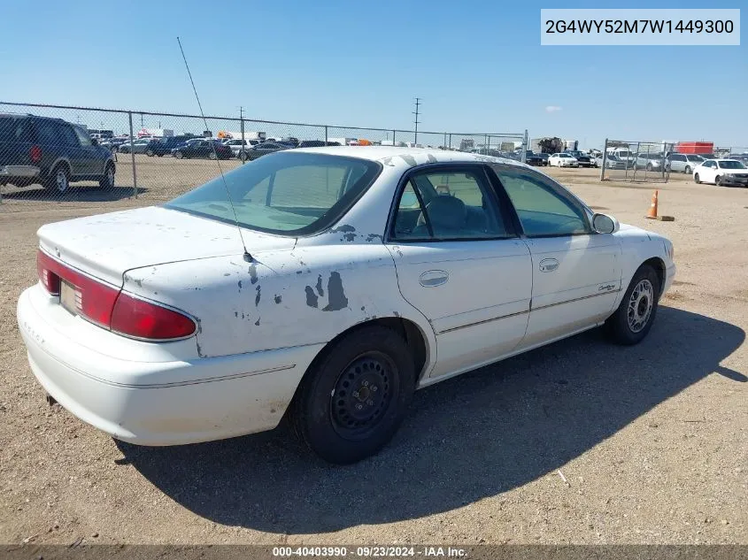 1998 Buick Century Limited VIN: 2G4WY52M7W1449300 Lot: 40403990