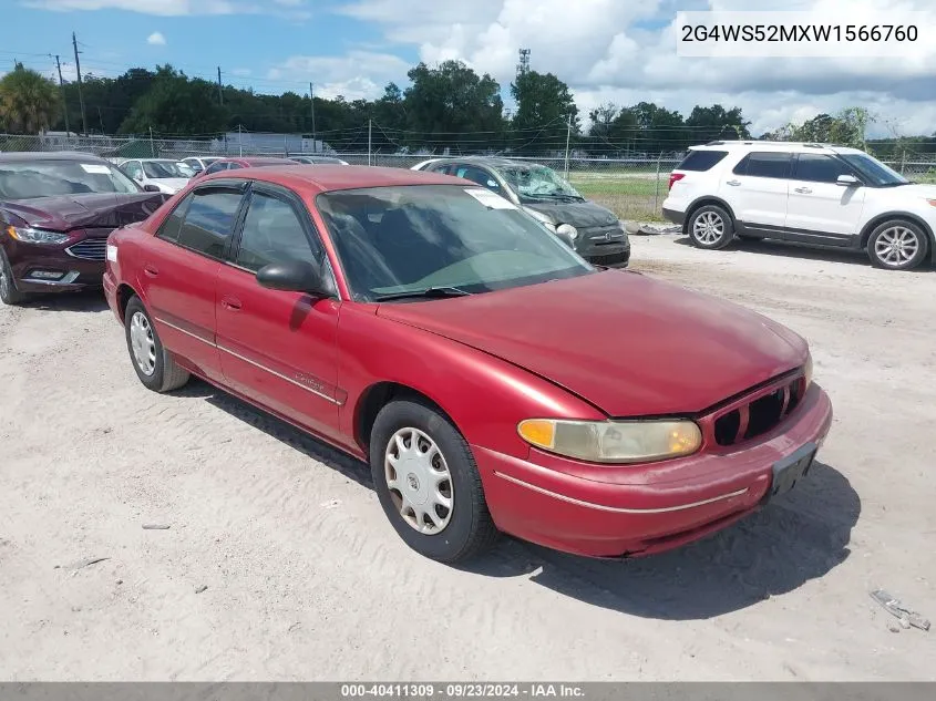 1998 Buick Century Custom VIN: 2G4WS52MXW1566760 Lot: 40411309