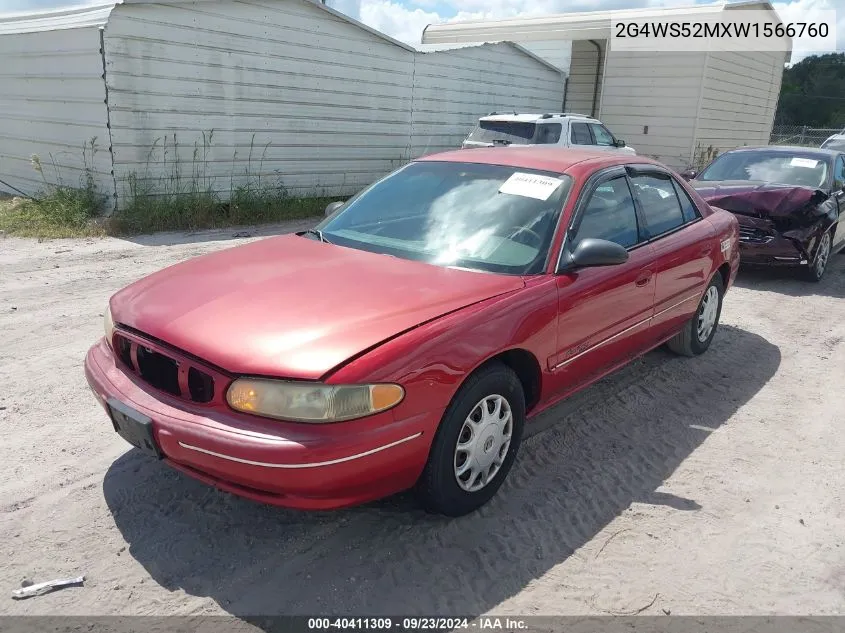 1998 Buick Century Custom VIN: 2G4WS52MXW1566760 Lot: 40411309