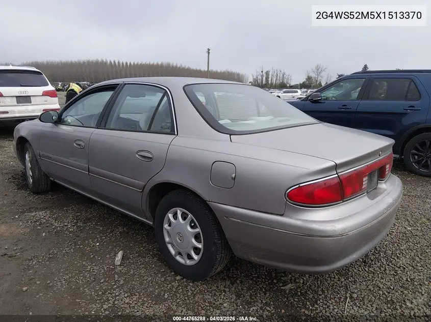 1999 Buick Century Custom VIN: 2G4WS52M5X1513370 Lot: 44765288