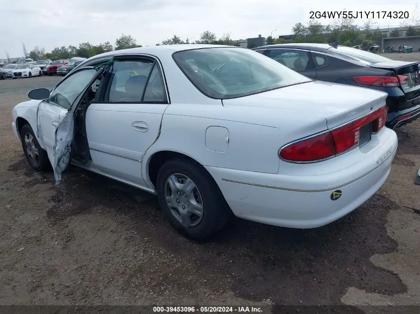 2000 Buick Century Limited VIN: 2G4WY55J1Y1174320 Lot: 39453096