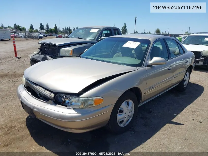 2000 Buick Century Custom VIN: 2G4WS52J6Y1167496 Lot: 39457000