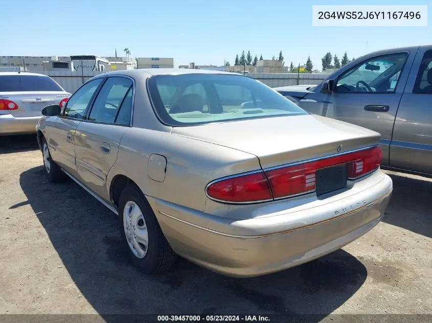 2000 Buick Century Custom VIN: 2G4WS52J6Y1167496 Lot: 39457000