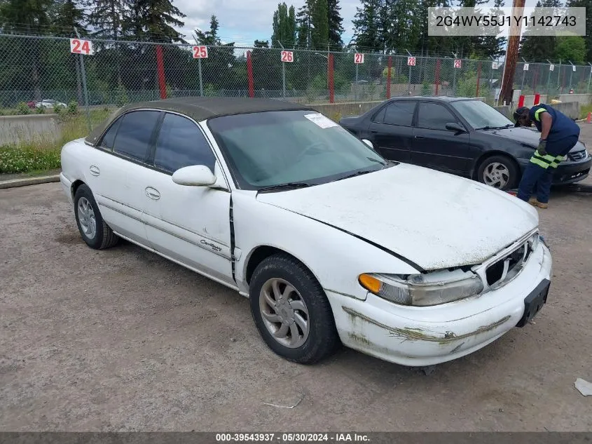 2G4WY55J1Y1142743 2000 Buick Century Limited