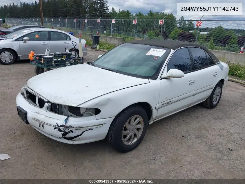 2G4WY55J1Y1142743 2000 Buick Century Limited