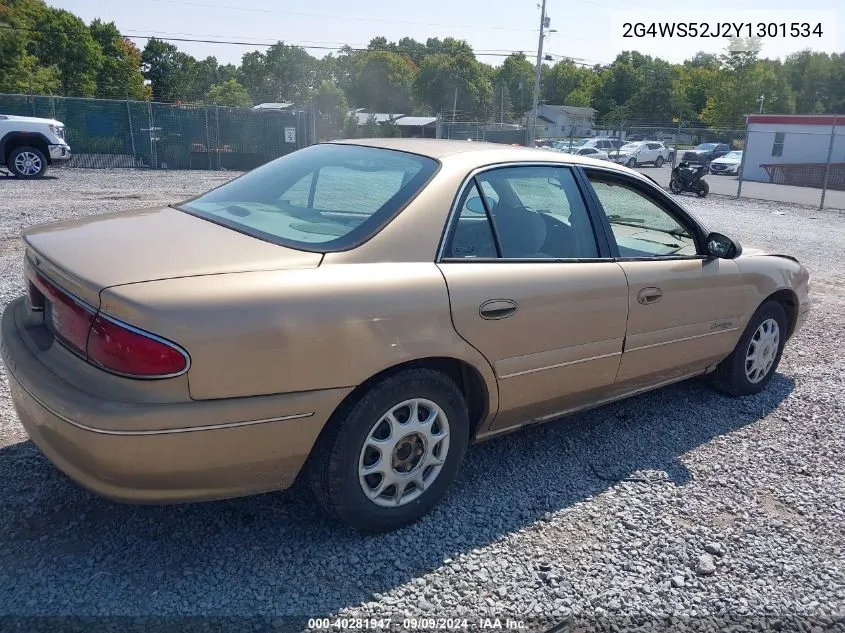 2000 Buick Century Custom VIN: 2G4WS52J2Y1301534 Lot: 40281947