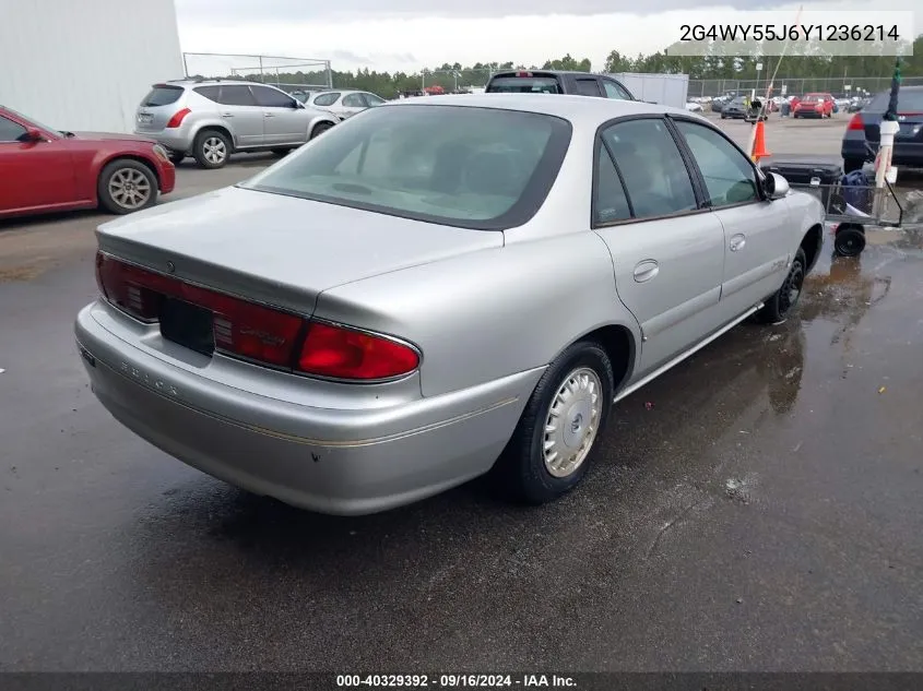 2G4WY55J6Y1236214 2000 Buick Century Limited