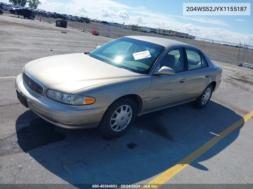 2000 Buick Century VIN: 2G4WS52JYX1155187 Lot: 40384853