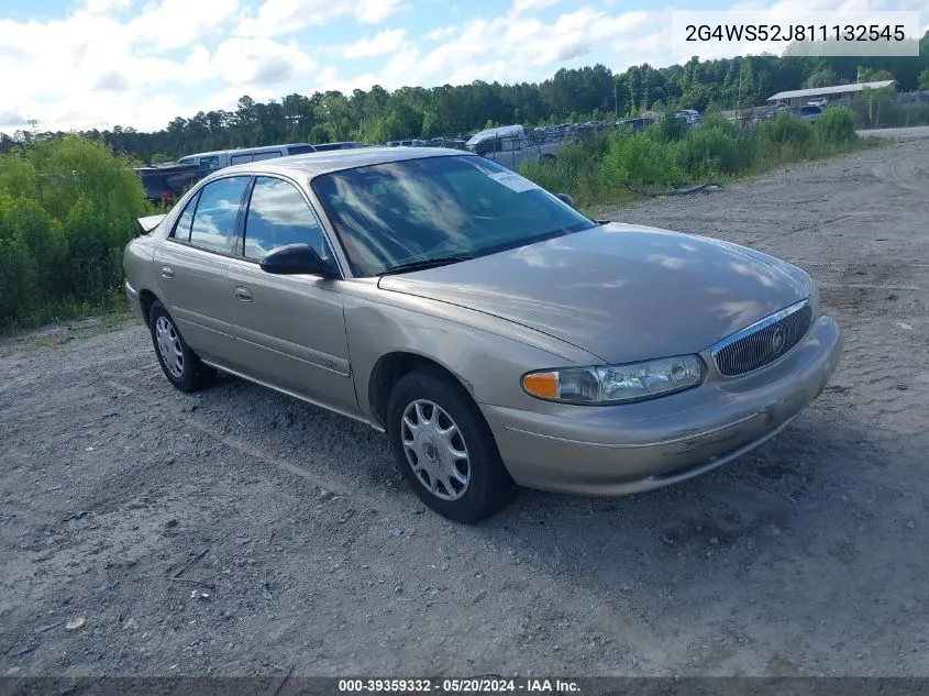 2001 Buick Century Custom VIN: 2G4WS52J811132545 Lot: 39359332