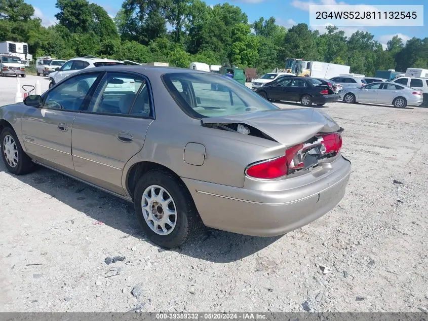 2001 Buick Century Custom VIN: 2G4WS52J811132545 Lot: 39359332