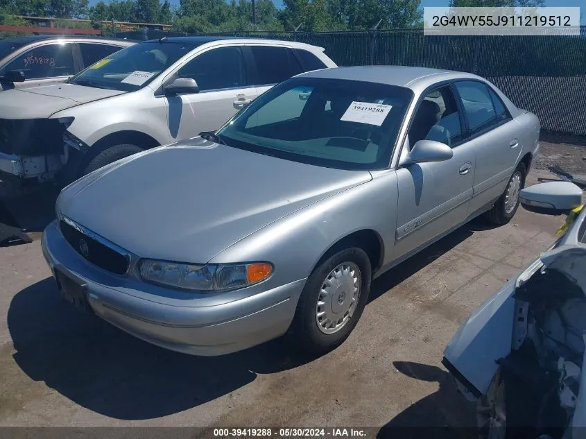 2001 Buick Century Limited VIN: 2G4WY55J911219512 Lot: 39419288