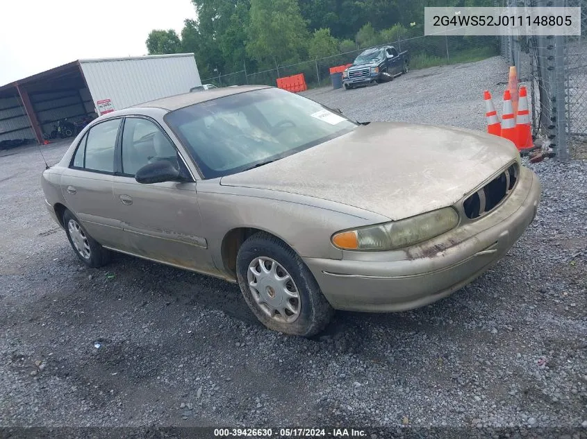 2001 Buick Century Custom VIN: 2G4WS52J011148805 Lot: 39426630