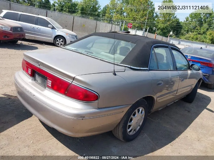 2001 Buick Century Custom VIN: 2G4WS52J311121405 Lot: 40195822