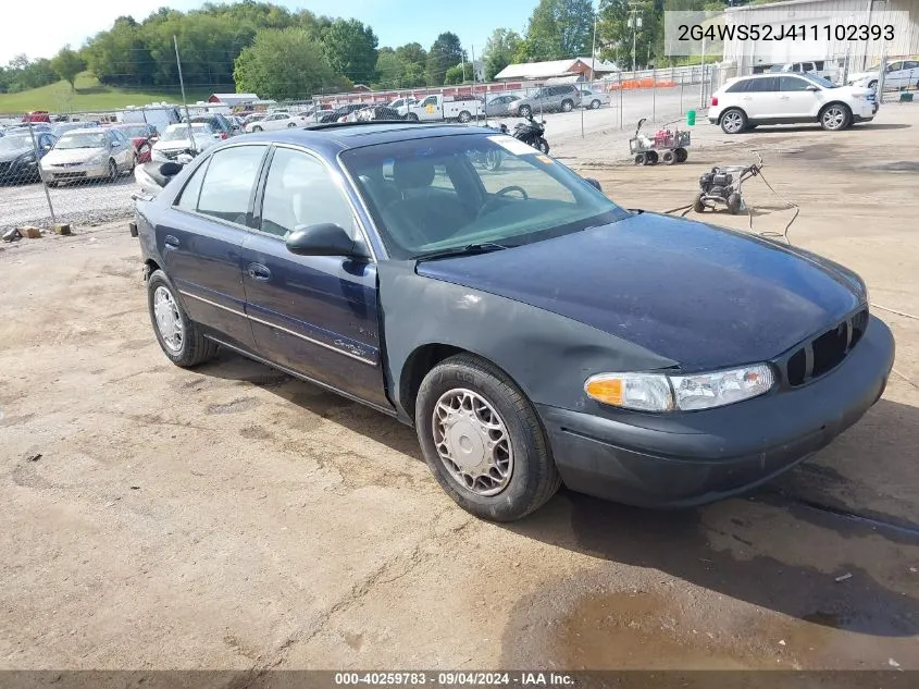 2001 Buick Century Custom VIN: 2G4WS52J411102393 Lot: 40259783