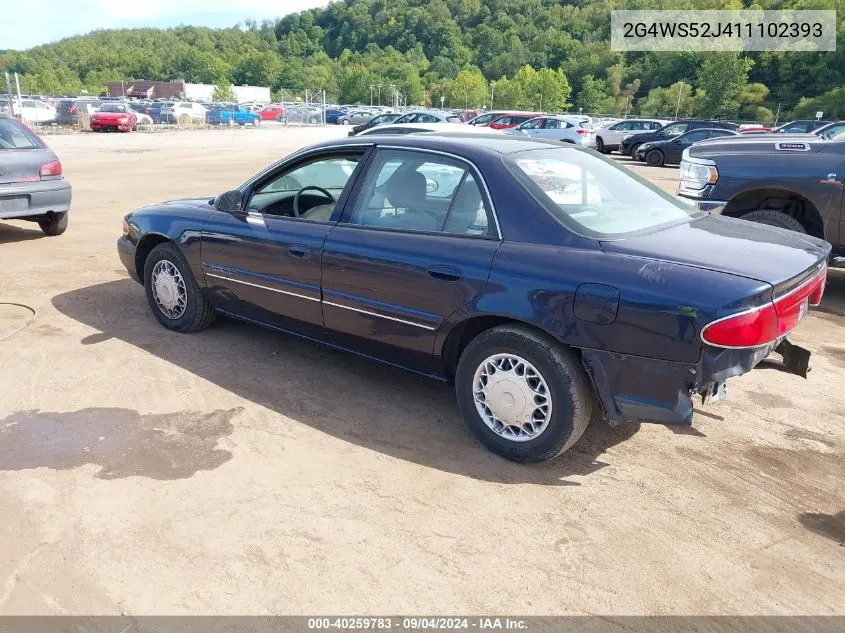 2001 Buick Century Custom VIN: 2G4WS52J411102393 Lot: 40259783