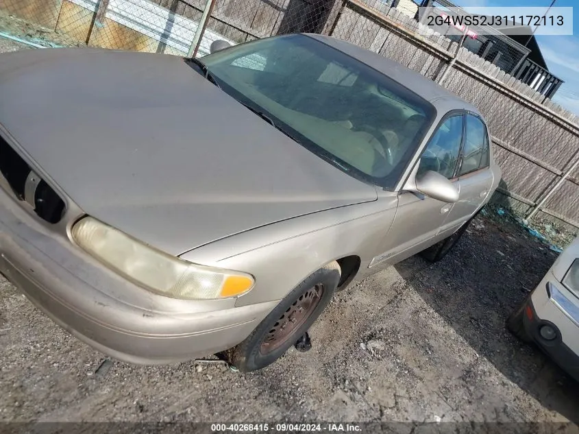 2001 Buick Century Custom VIN: 2G4WS52J311172113 Lot: 40268415