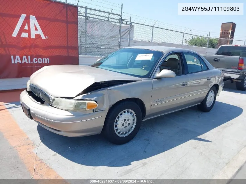 2001 Buick Century Limited VIN: 2G4WY55J711109803 Lot: 40291637