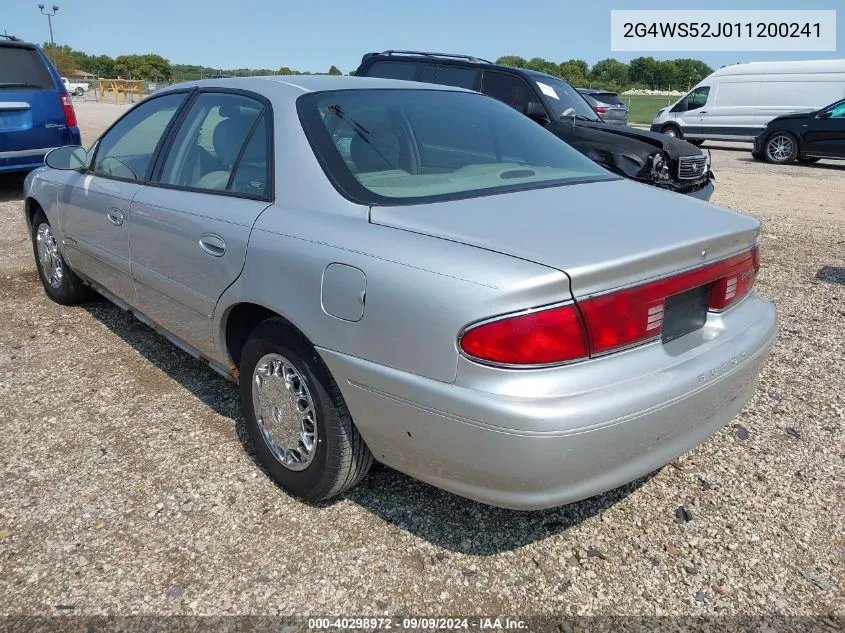 2001 Buick Century Custom VIN: 2G4WS52J011200241 Lot: 40298972