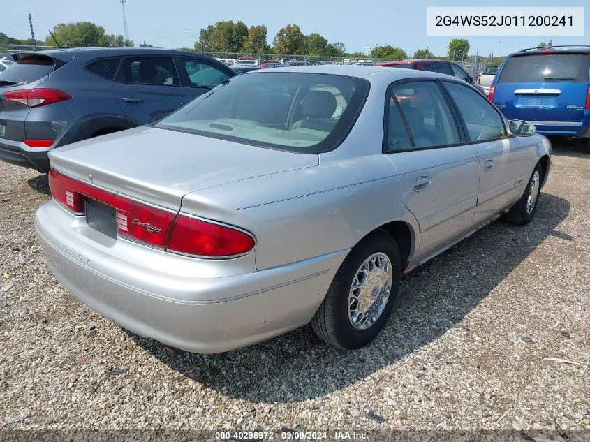 2001 Buick Century Custom VIN: 2G4WS52J011200241 Lot: 40298972