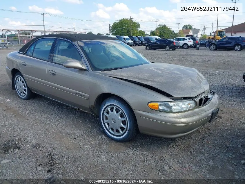 2001 Buick Century Custom VIN: 2G4WS52J211179442 Lot: 40325215