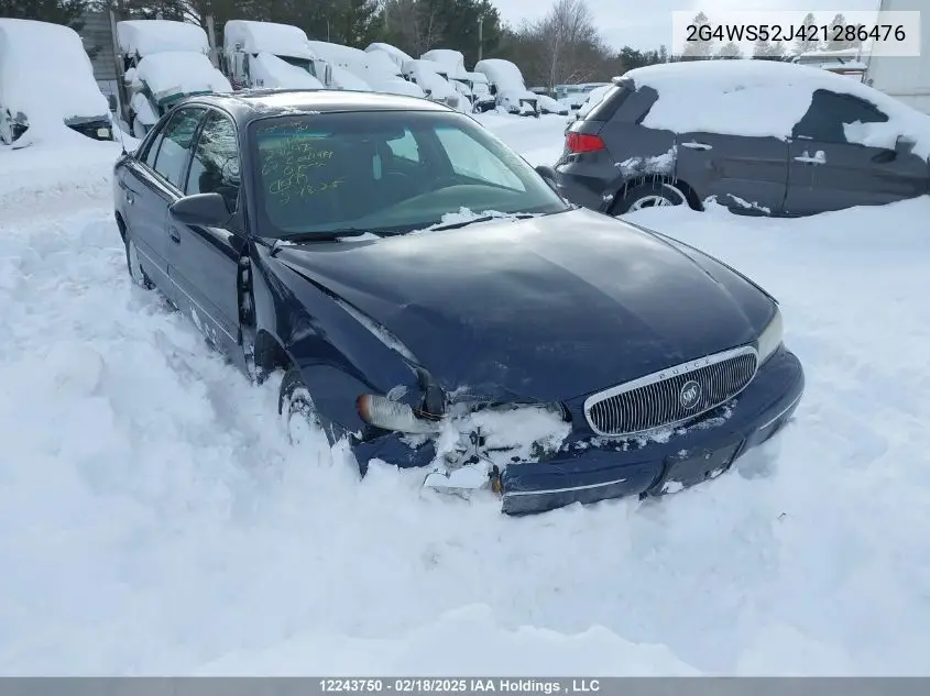 2G4WS52J421286476 2002 Buick Century Custom
