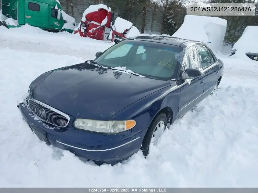 2G4WS52J421286476 2002 Buick Century Custom