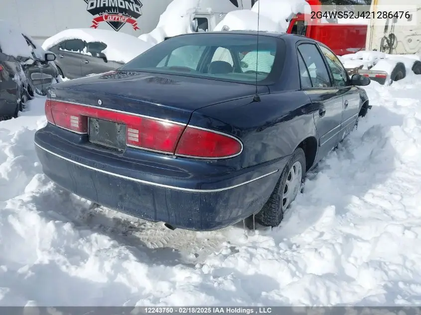 2G4WS52J421286476 2002 Buick Century Custom