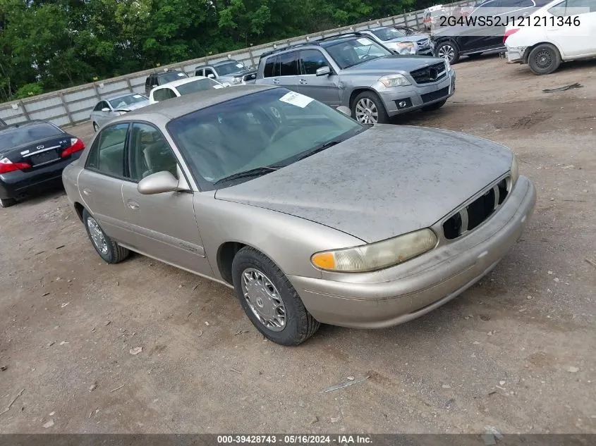 2002 Buick Century Custom VIN: 2G4WS52J121211346 Lot: 39428743