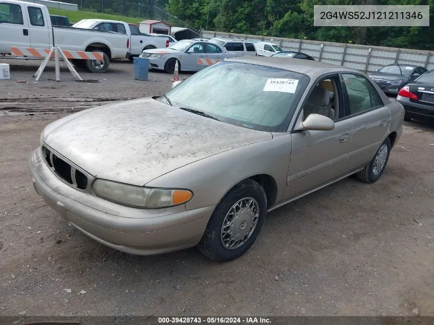 2002 Buick Century Custom VIN: 2G4WS52J121211346 Lot: 39428743