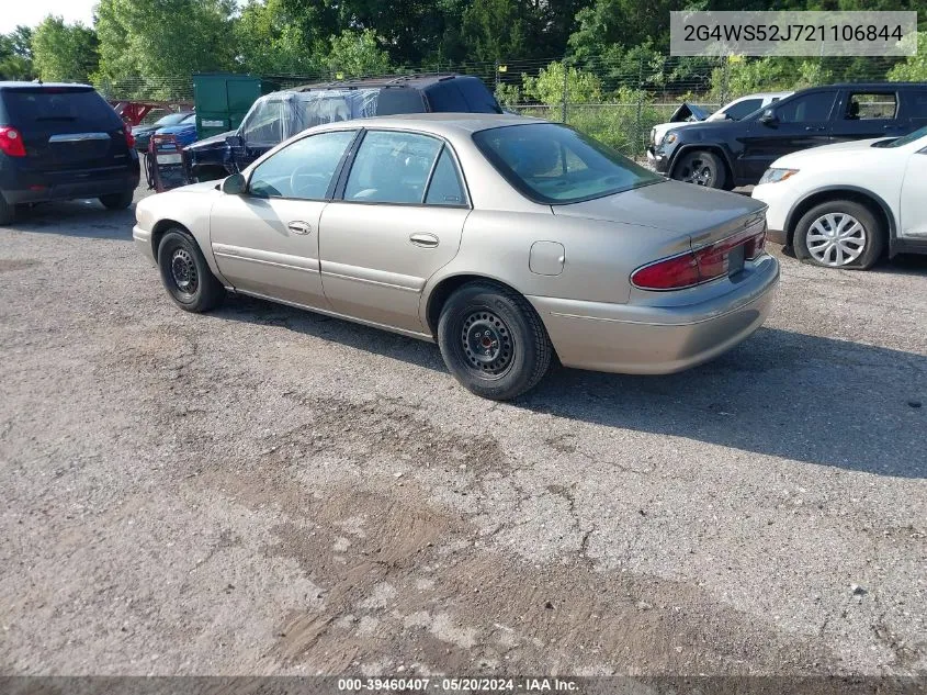 2002 Buick Century Custom VIN: 2G4WS52J721106844 Lot: 39460407