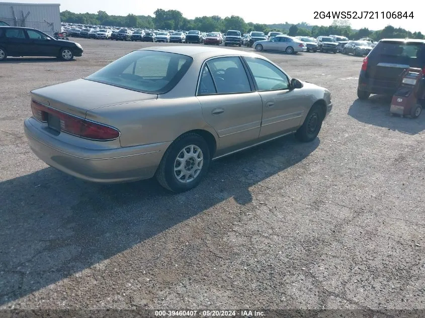 2002 Buick Century Custom VIN: 2G4WS52J721106844 Lot: 39460407