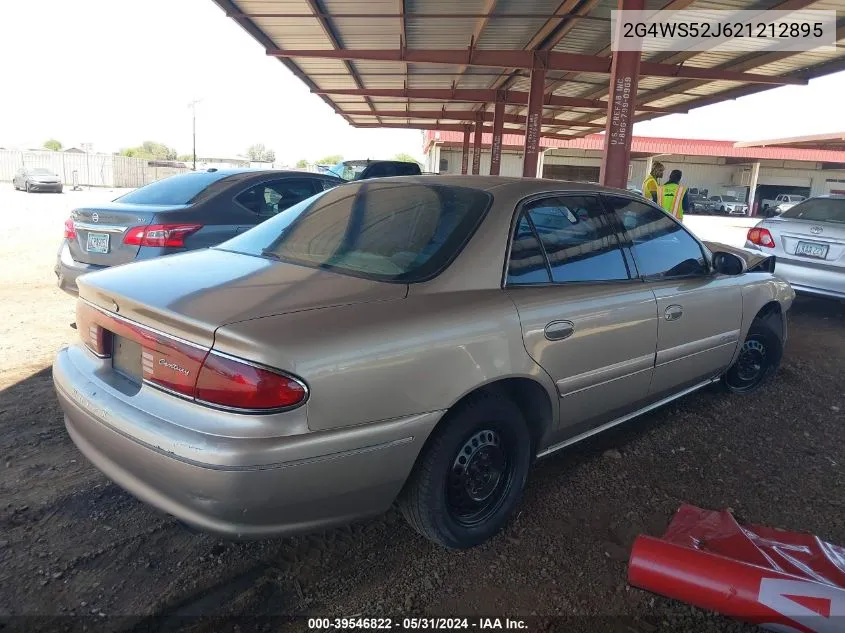 2002 Buick Century Custom VIN: 2G4WS52J621212895 Lot: 39546822