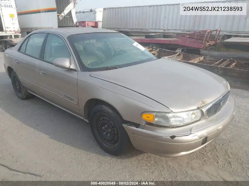 2002 Buick Century Custom VIN: 2G4WS52JX21238593 Lot: 40020549