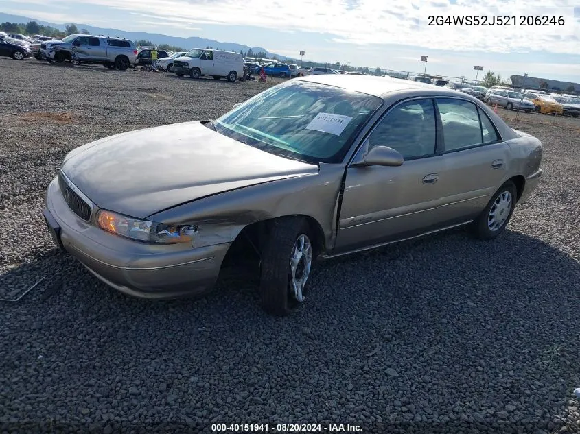 2002 Buick Century Custom VIN: 2G4WS52J521206246 Lot: 40151941