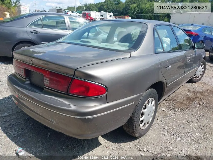 2002 Buick Century Custom VIN: 2G4WS52J821280521 Lot: 40162894