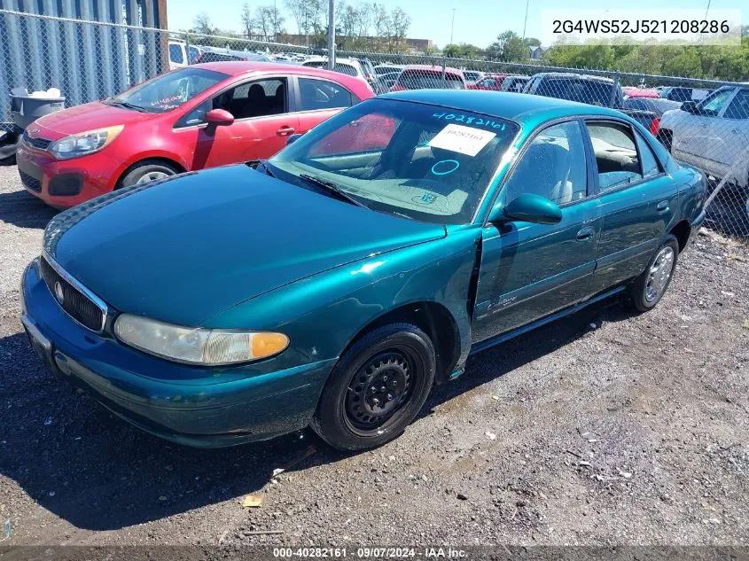 2002 Buick Century Custom VIN: 2G4WS52J521208286 Lot: 40282161