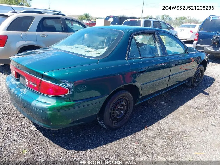 2002 Buick Century Custom VIN: 2G4WS52J521208286 Lot: 40282161