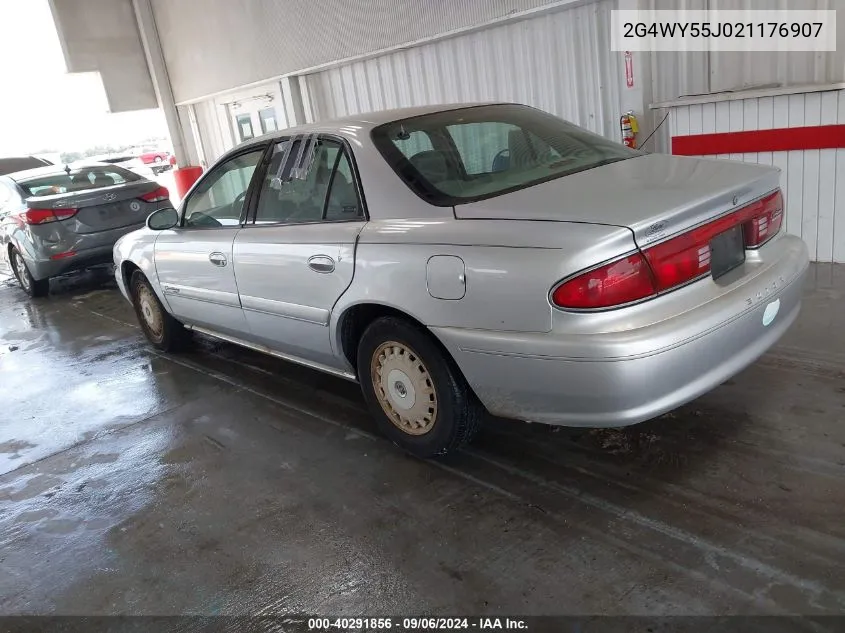 2002 Buick Century Limited VIN: 2G4WY55J021176907 Lot: 40291856