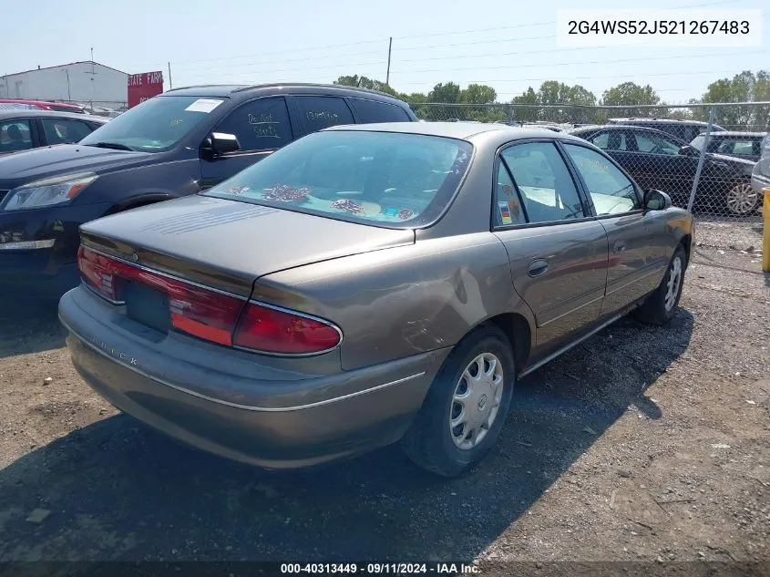 2002 Buick Century Custom VIN: 2G4WS52J521267483 Lot: 40313449