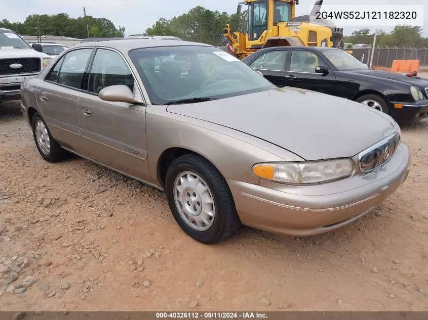 2002 Buick Century Custom VIN: 2G4WS52J121182320 Lot: 40326112