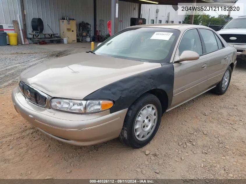 2002 Buick Century Custom VIN: 2G4WS52J121182320 Lot: 40326112