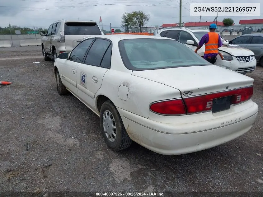 2002 Buick Century Custom VIN: 2G4WS52J221269577 Lot: 40397926